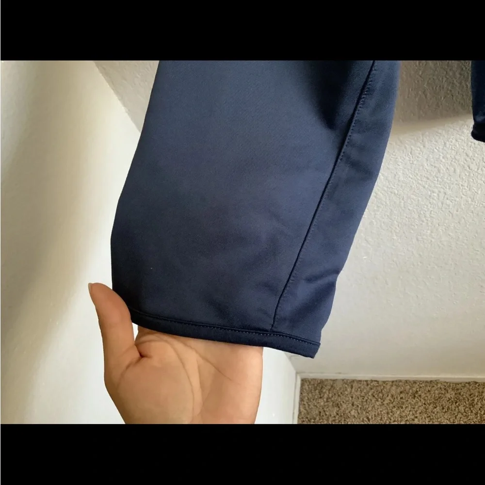 MIZUNO Men's (Size Large) Blue Long Sleeve Athletic 1/4 Zip‎ Shirt Golf Baseball